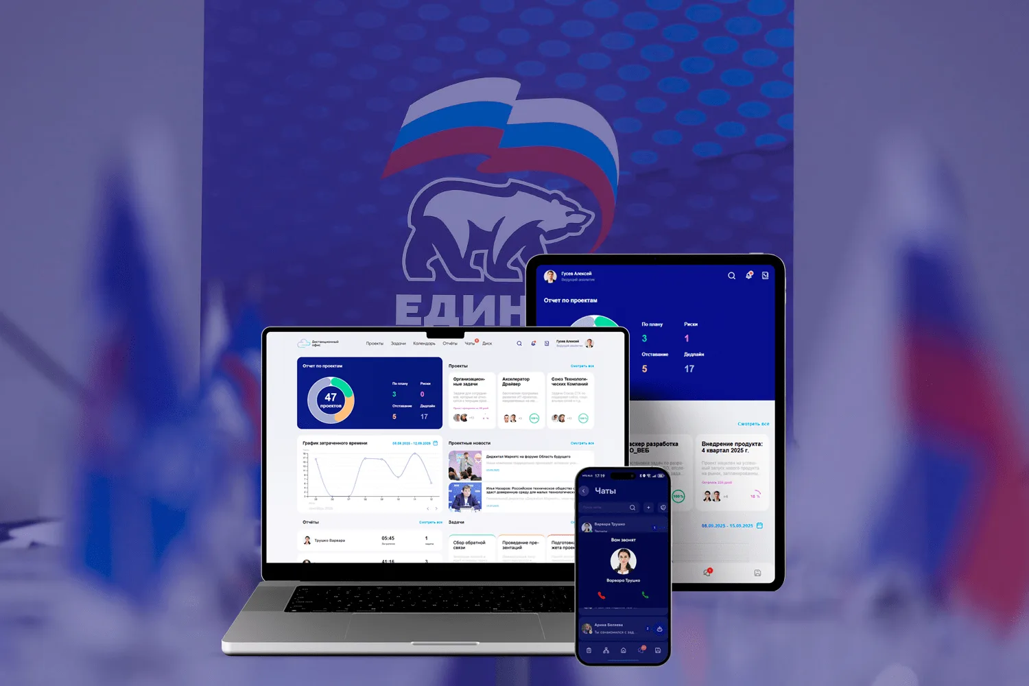 United Russia uses Remote Office. Cloud